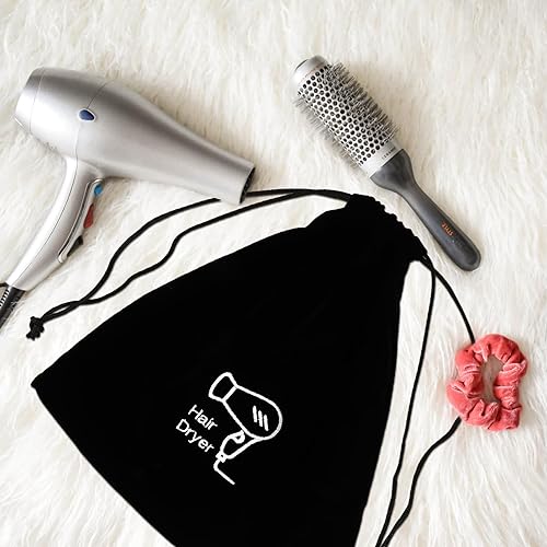 Miniatura 3 de Bolsa para secador de pelo, bolsa con cordón para secador de pelo, bolsa de almacenamiento con cordón, soporte simple para secadora de pelo para