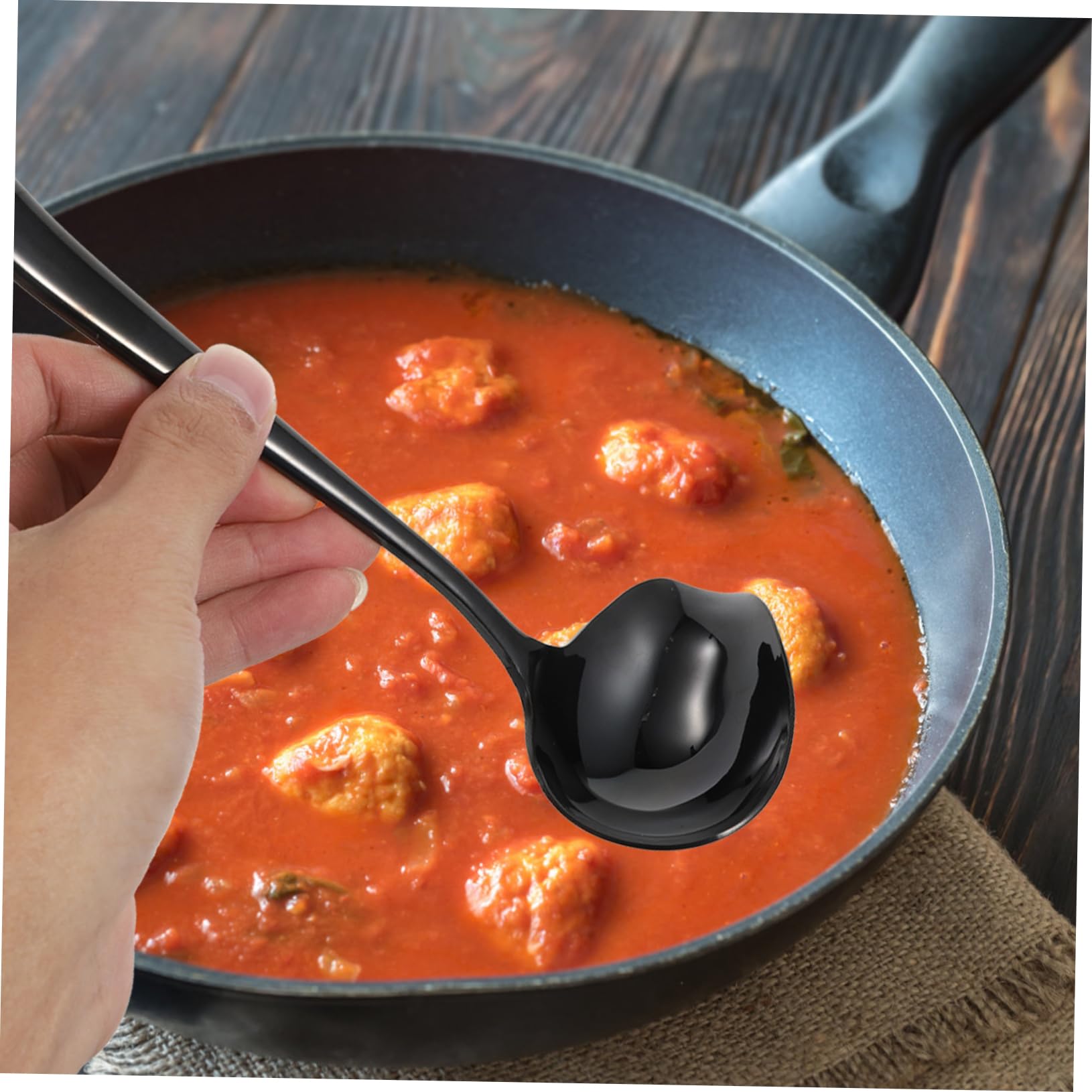 COLLBATH 2 Pcs Einzigartige Entenschnabel Form Edelstahl Schöpfkelle Mehrzweck Suppe Löffel Komfort Griff