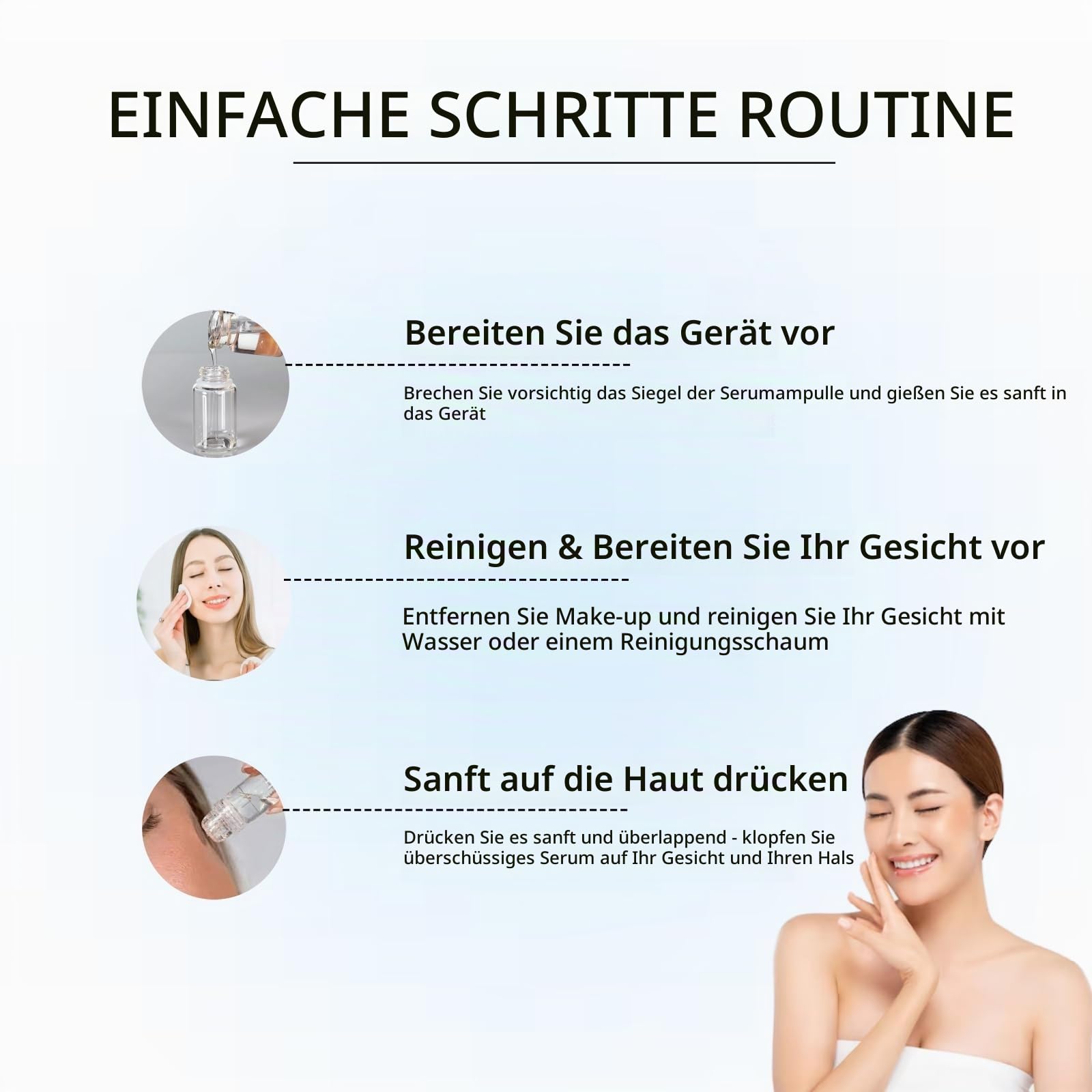 Micro Infusions System, Micro Infusion System Original, Mikroinfusionssystem Gesicht, Mc Micro Infusion System, Anti-Aging & Smooth Wrinkles Facial Serum (4 Mikronadeln + 12 Flaschen)