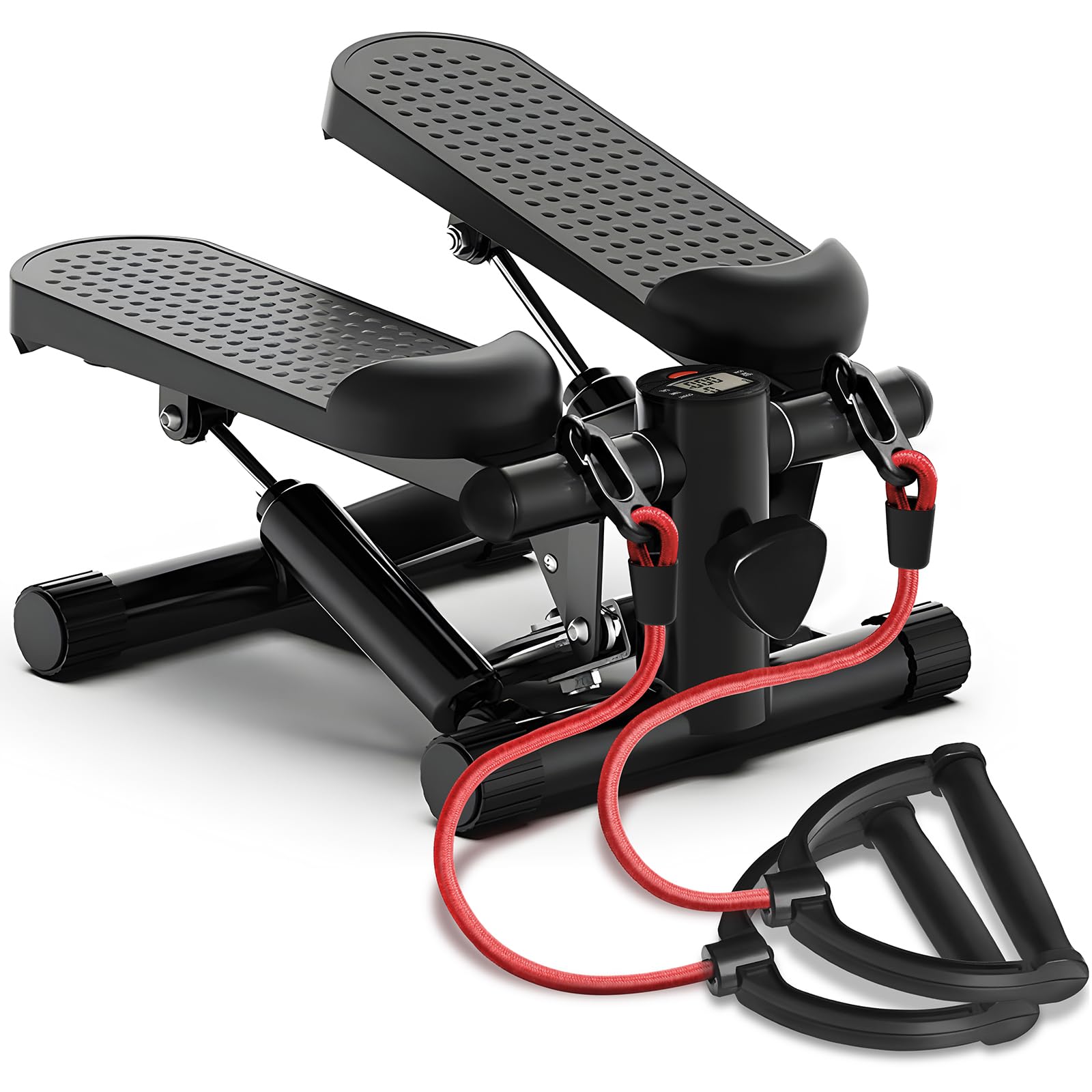 Steppers for Exercise at Home, Mini Stepper with Resistance Bands, Stair Stepper for Full Body Workout 330lbs Weight Capacity