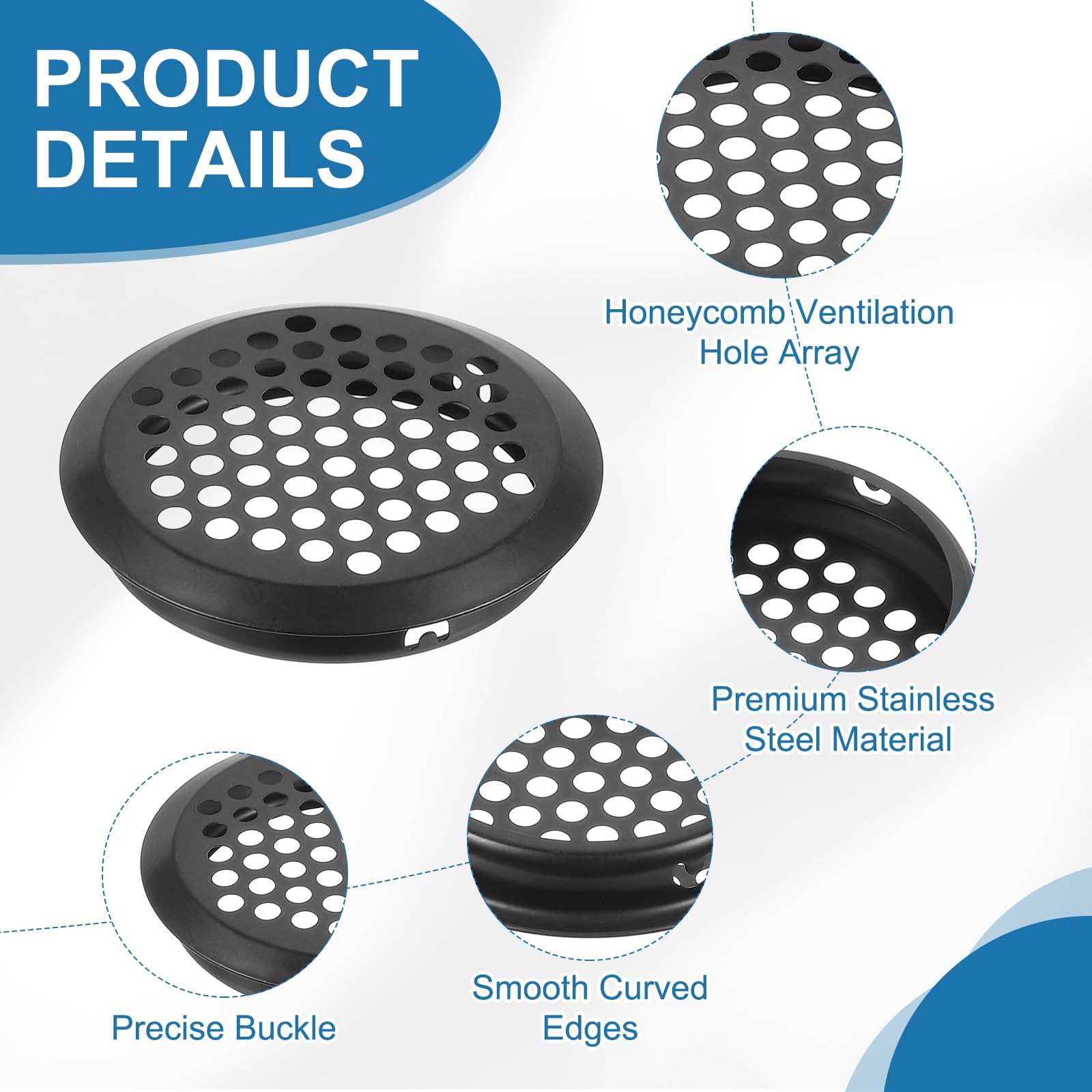 PATIKIL 65mm Circular Air Vents - Image 3