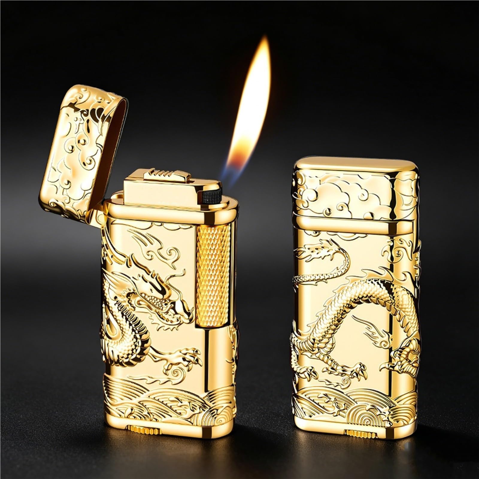 Encendedor de butano para exteriores e interiores con encendido lateral