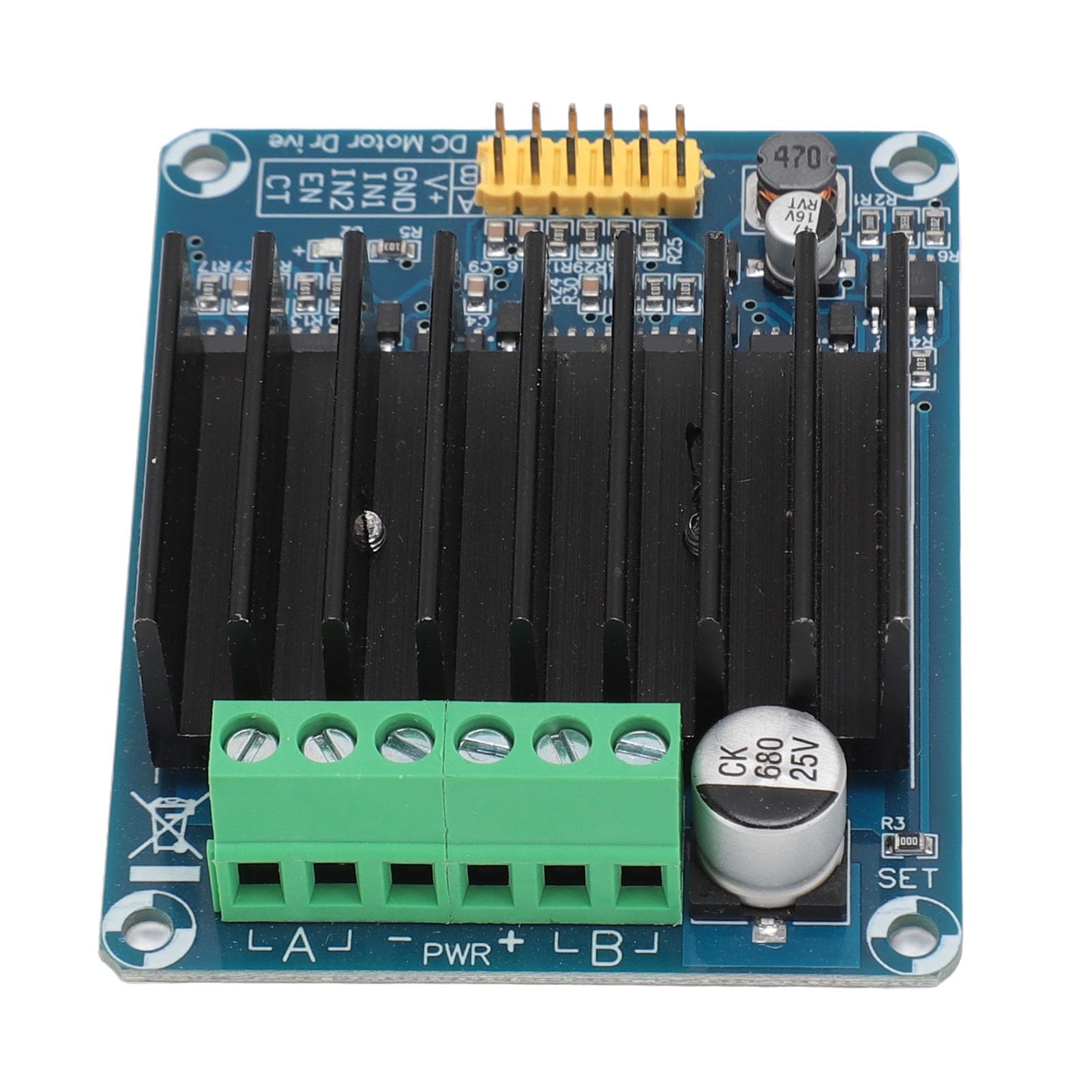 Módulo del conductor del motor 0 30a Puente H de doble canal H, Control de velocidad PWM reversible DCC de motor DC, DC5 12V, control de motor eficiente para varias aplicaciones