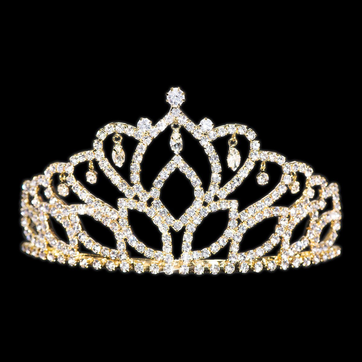 Anderson's Royal Grandeur Set, Mirabella Tiara/White Crown/Silver Band/White Fur