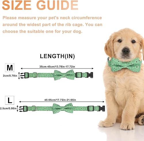 Miniatura 9 de Collar de perro de Navidad con lazo collar de cachorro suave ajustable con patrón de copo de nieve collar de perro para Navidad lindo collar de