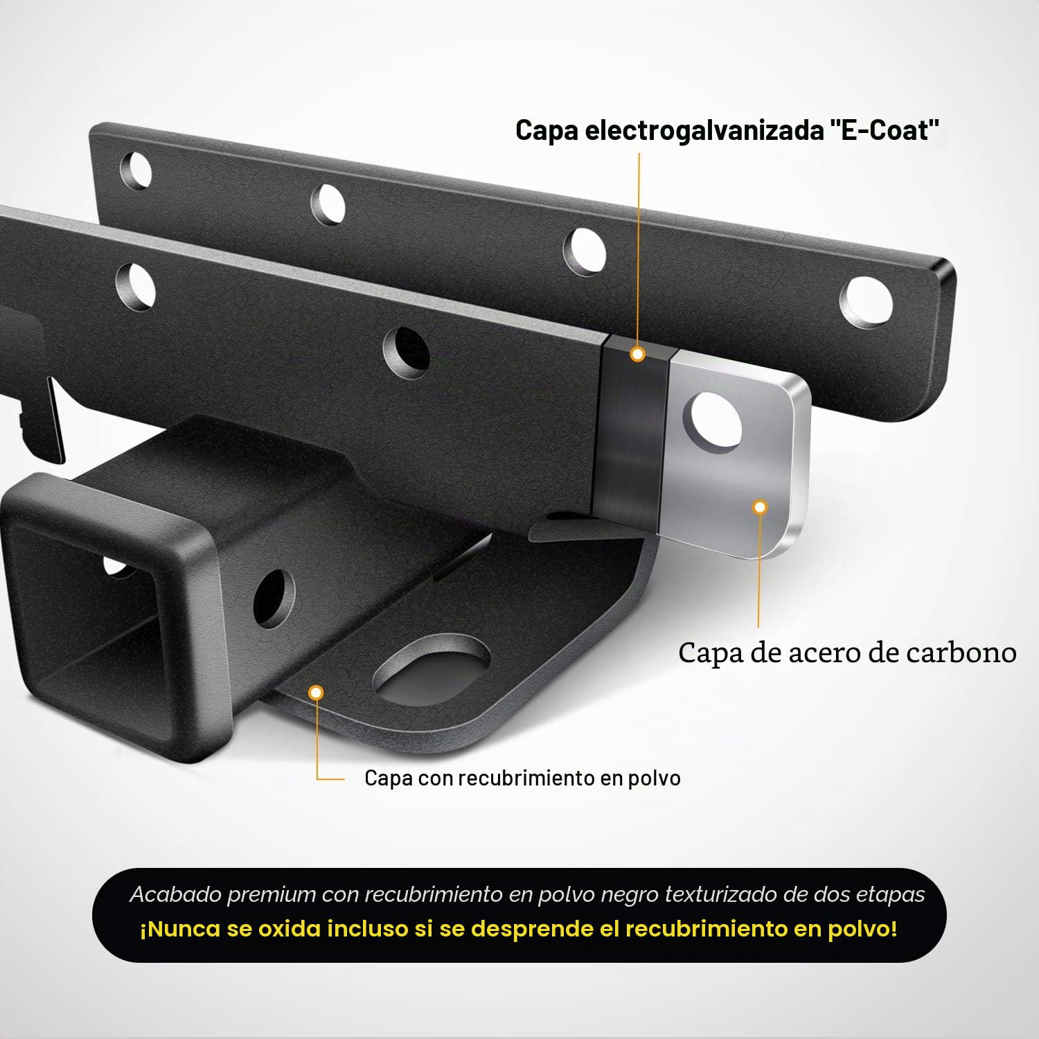 Nilight JK61A Kit de Receptor de Enganche para Remolque de Parachoques Trasero de 2 Pulgadas, Compatible con Jeep Wrangler JK 20072018 de 4 Puertas y 2 Puertas ilimitadas, con arnés de cableado de
