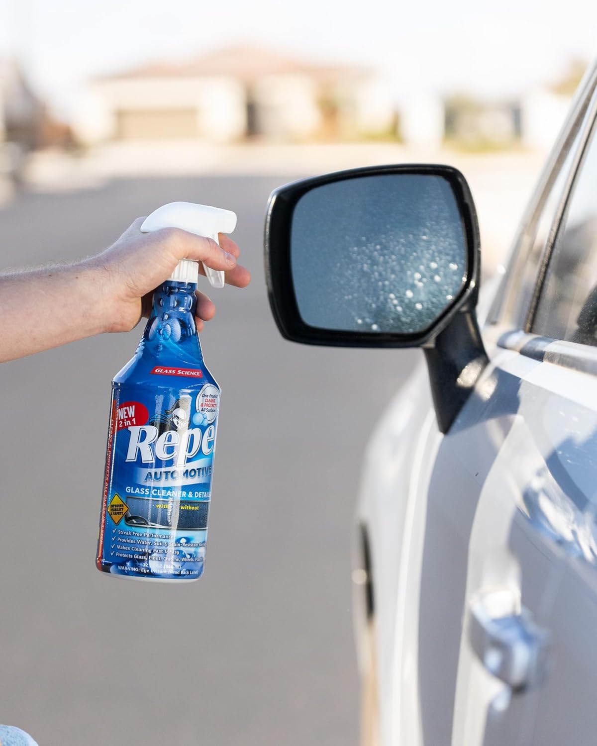 Glass Shield Windshield Rain Repellent Coating with Cleaner - Auto Detailing Kit - Repels Rain, Sleet, Snow, Bugs - 3 pack