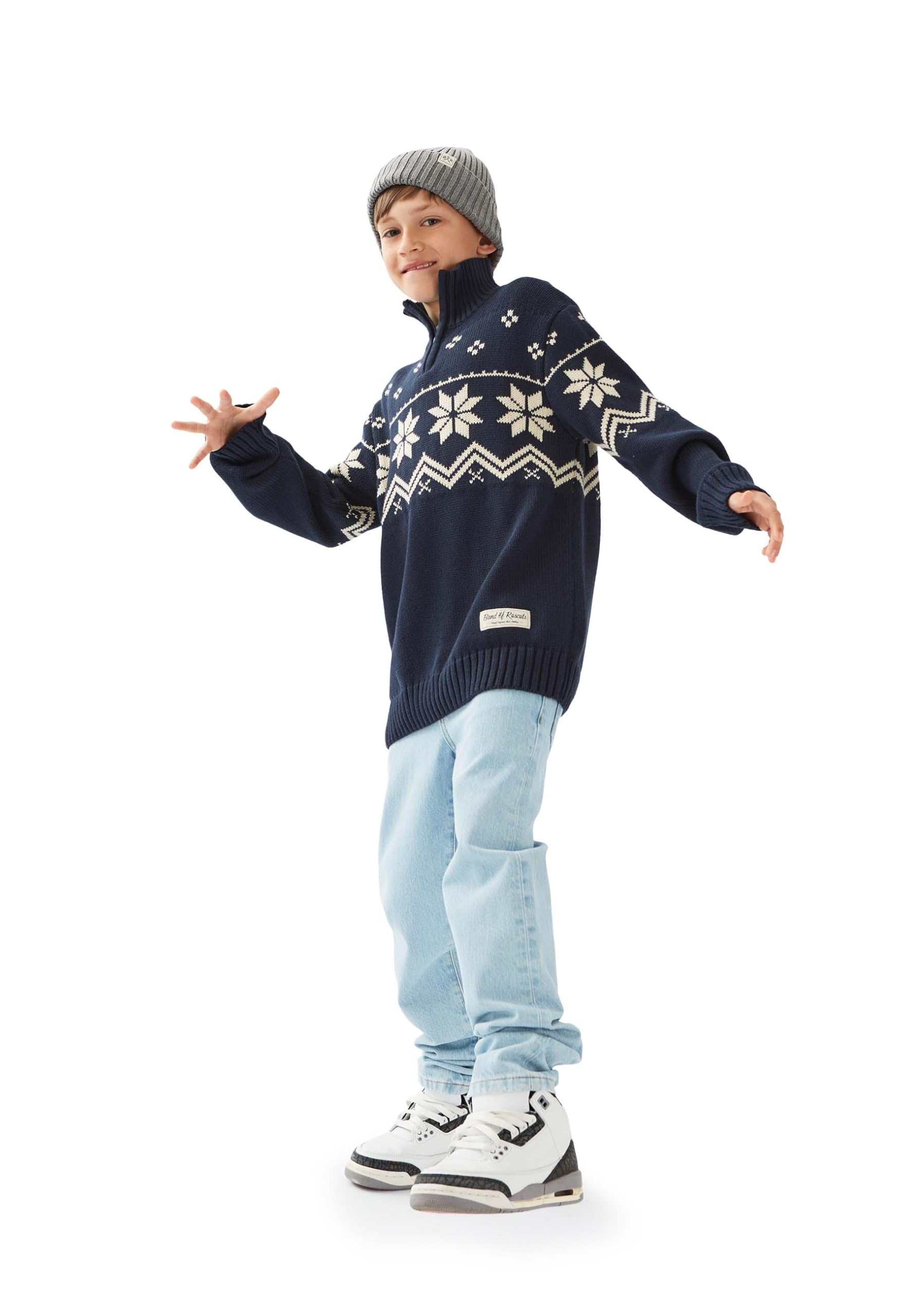 Band of Rascals Kinder Strickpullover Norway III aus Bio-Baumwolle