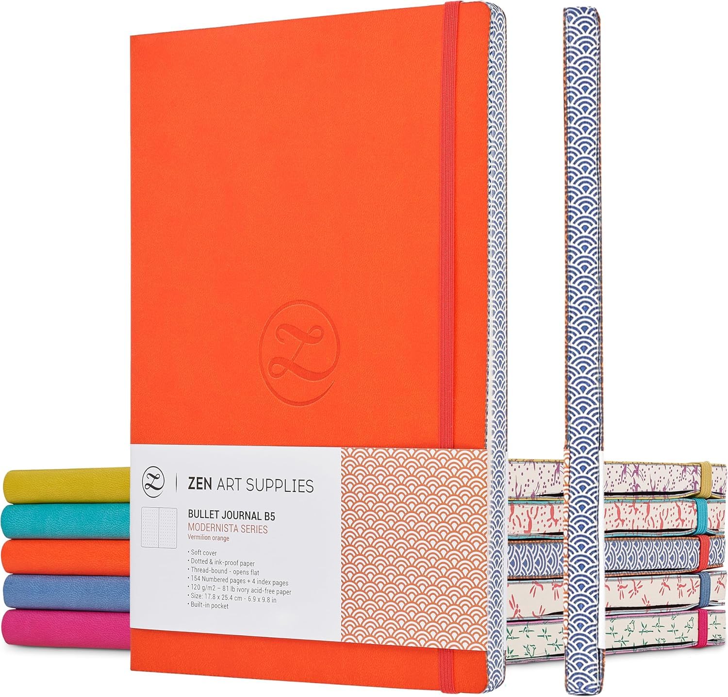 Amazon.com: ZenART B5 Dotted Journal 120gsm Soft Cover Bullet