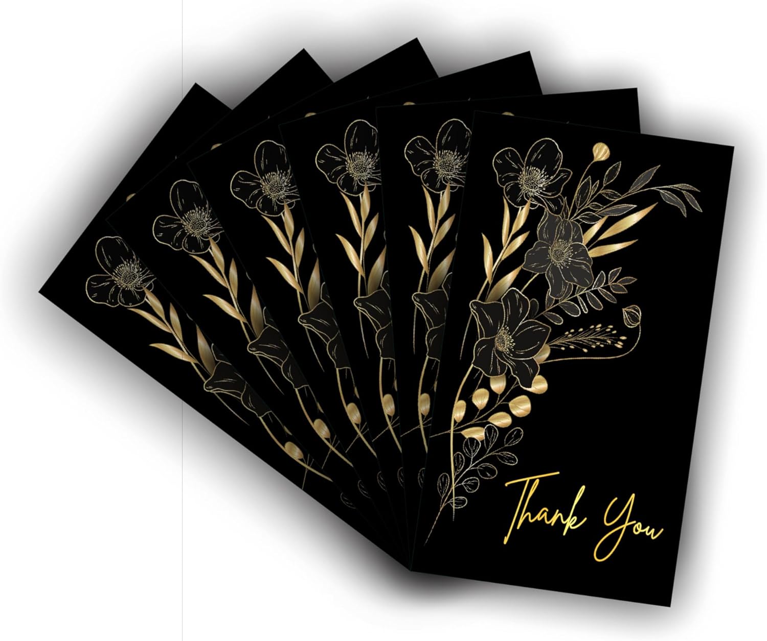 Bleus Thank You Card, Size- 3.5x2 inch, One Side Blank for Notes, Elegant Greeting Cards for Gifting, Notes & Occasions, Whishing, (Floral 11)