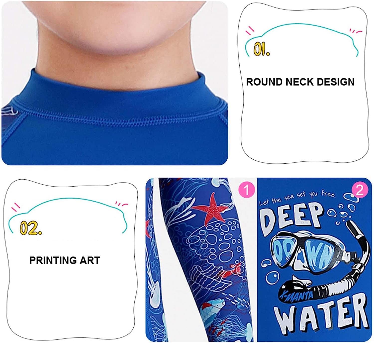Combinaison de plongée pour enfants pour garçons et filles, maillot de bain d'hiver une pièce ultra extensible combinaisons de plongée combinaisons complètes pour plongée sous-marine, surf, plong
