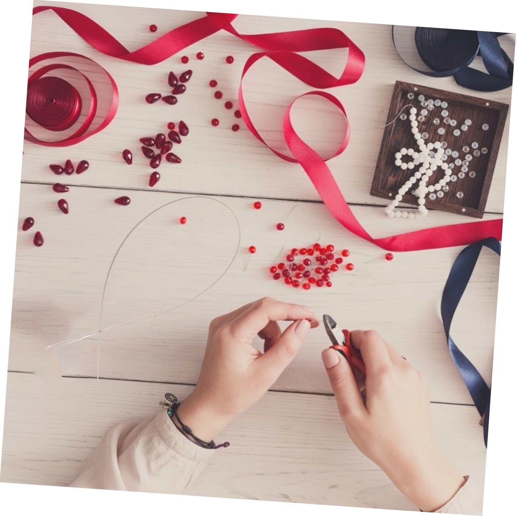 JEWEDECO Metal Bead Tools Long Beading Needle Jewelry Making Bead Needle for DIY Projects