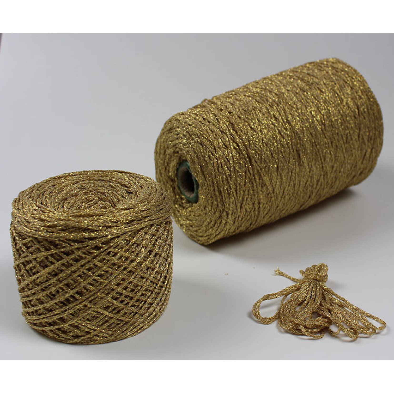 Hilo de algodón Metalizado for Tejer, Hacer Crochet y Manualidades. Matethreads(2)