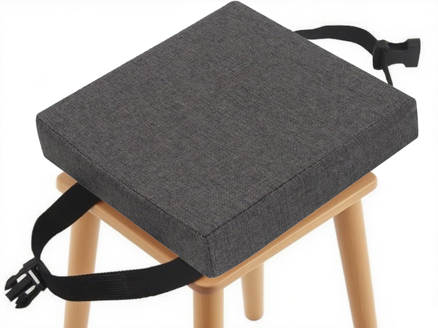 RTSFKFS Bar Stool Pad Square 12 13 14 15 16 17 18 19 20, Super Soft Chair Seat Cushion with Ties Linen Removeble Cover Zipper for Kitchen Barstool office dinning Room(Color9,40x40x5cm)