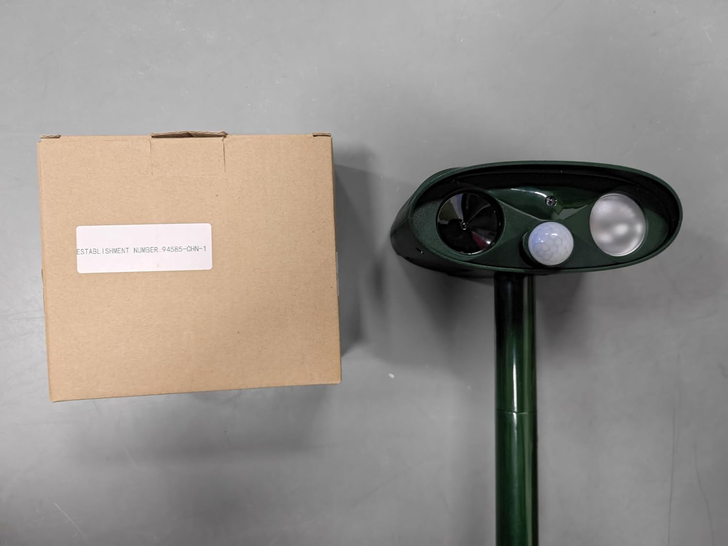 Upgraded Cat Deer Repellent Devices Solar Ultrasonic Animal Repeller Outdoor with Motion Sensor & Flashing Light, Animal Deterrent Devices for Squirrel Raccoon Dog Rabbit Skunk for Yard Garden, 2 Pack