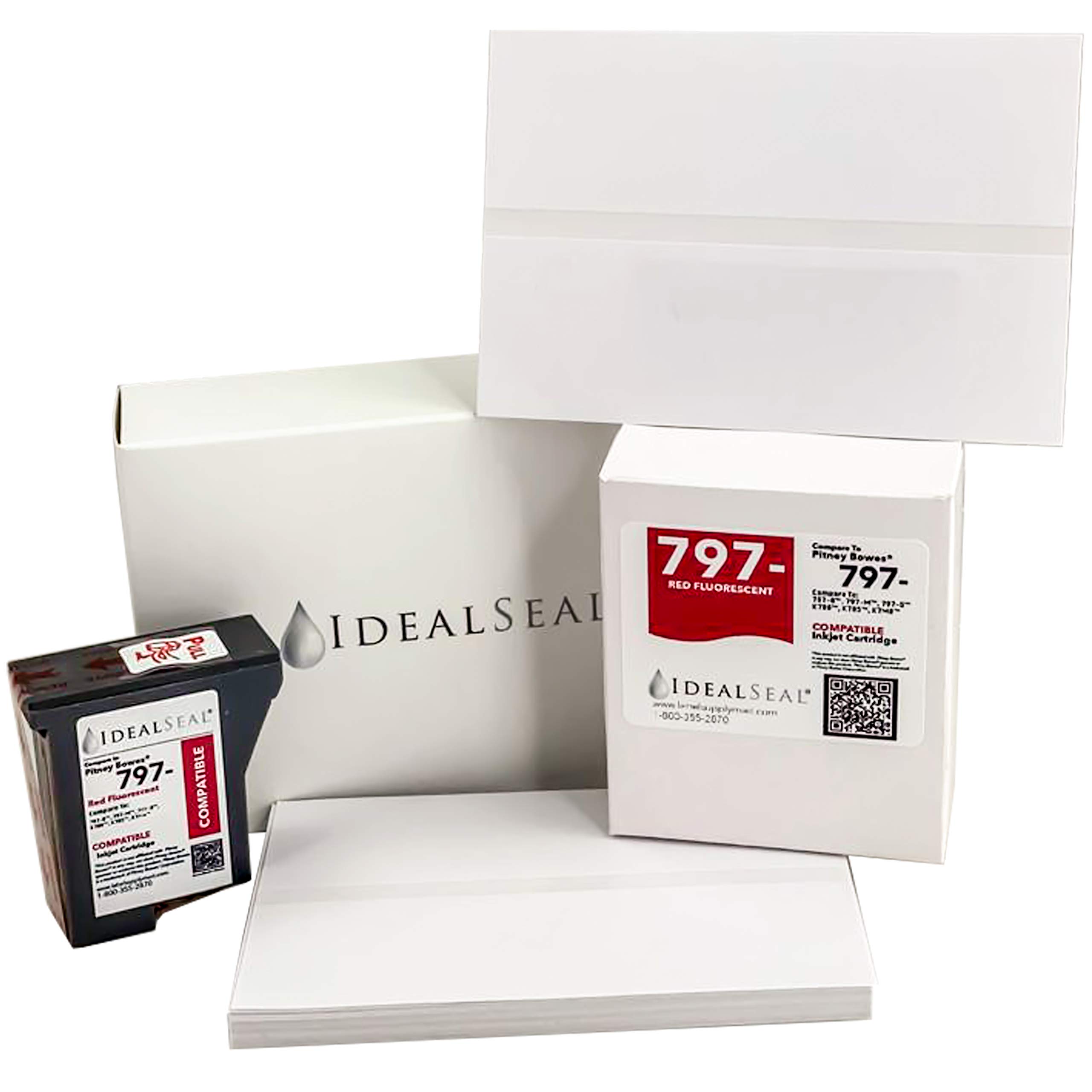 Pitney Bowes k7mo Compatible Red Ink Cartridge + (100 Labels) mailstation2 Pitney Bowes 797 Pitney Bowes k7m0 Ink Cartridge k700 Ink Cartridge Mailstation 2 Ink for Pitney Bowes k7mo