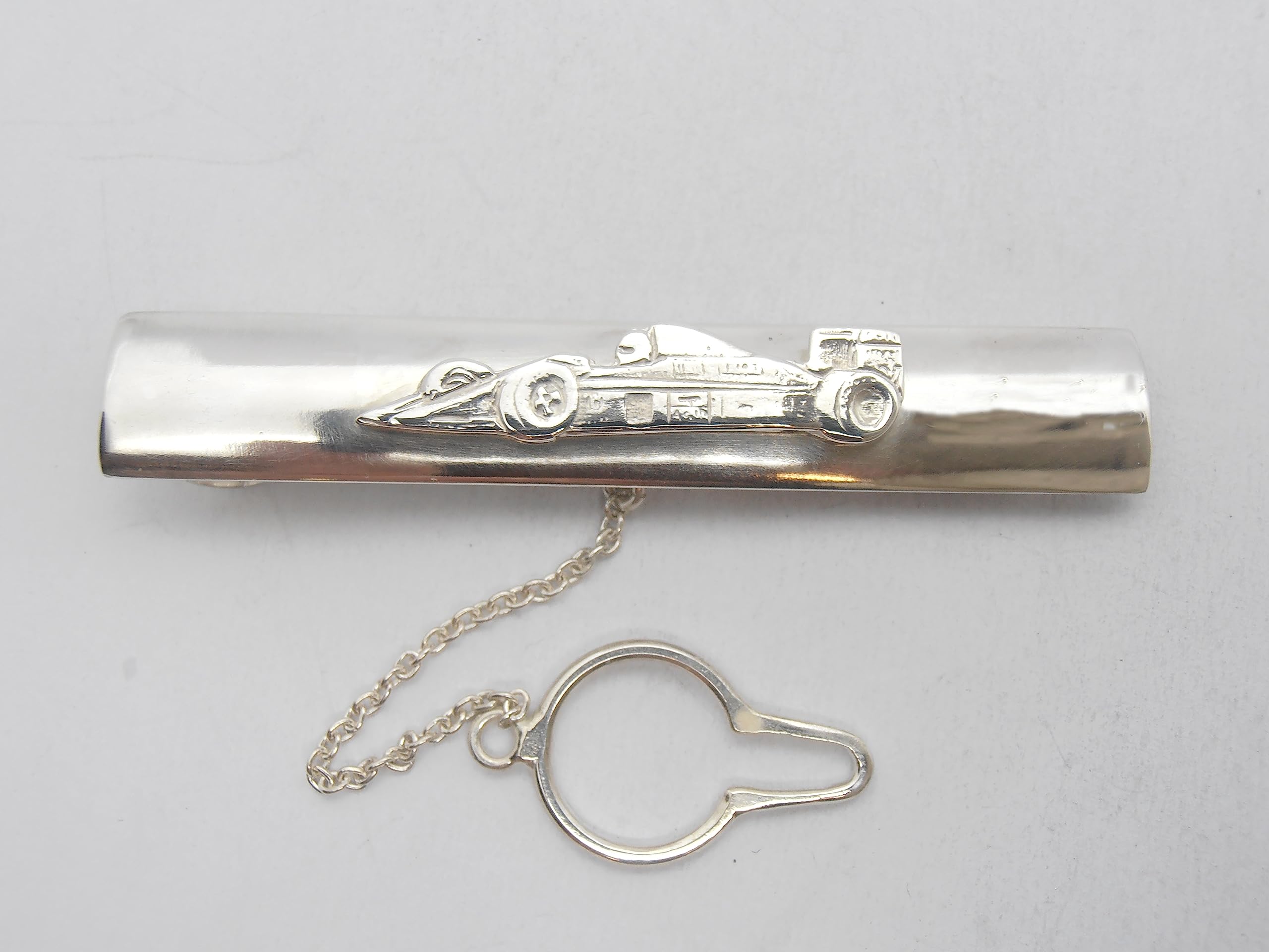 Auto da Corsa : Fermacravatta in Argento 925 - Automobile - Macchina - F1 - Squadra Corse - Scuderia