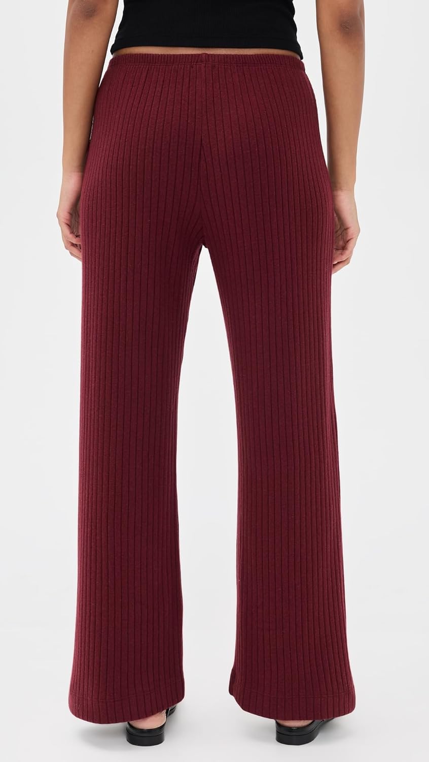 DONNI. Women's The Sweater Rib Simple Pants - Image 3