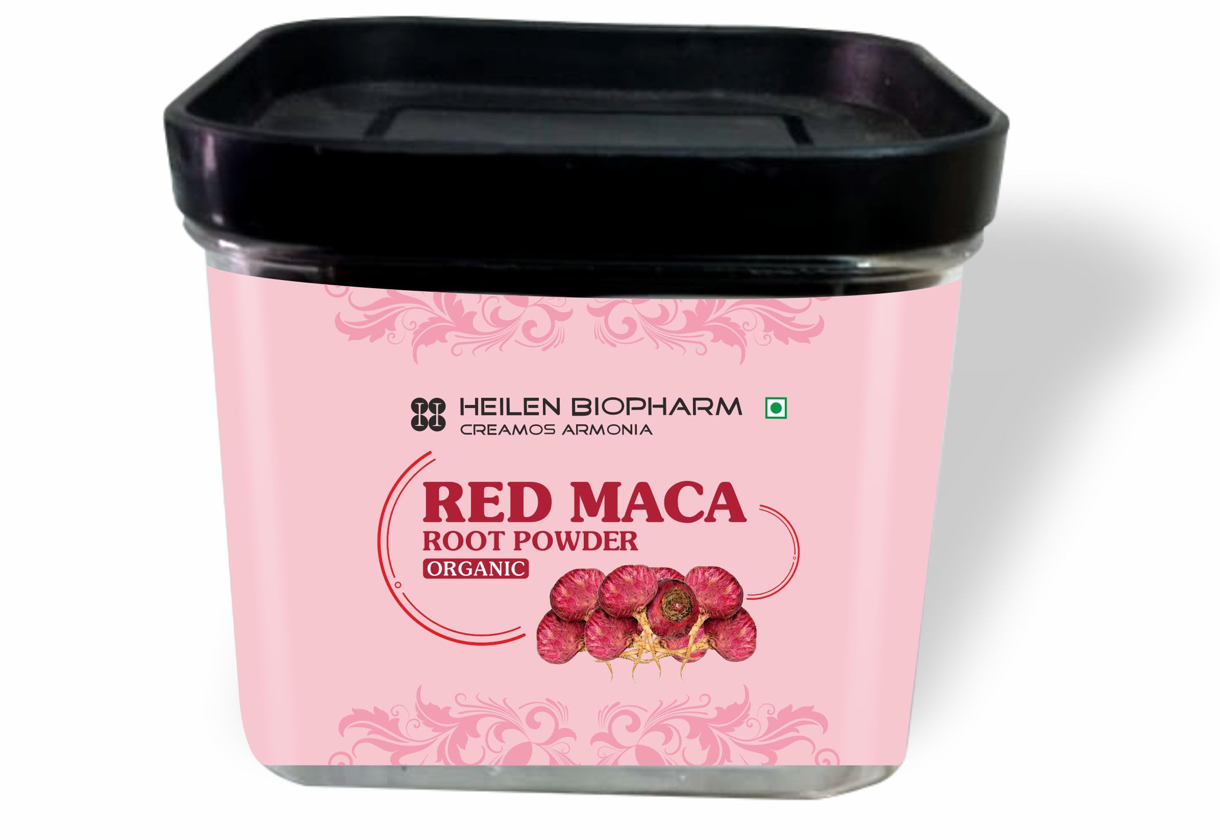 Heilen Biopharm Peruvian Red Maca Root Powder For Stamina - 100 g Pack of 1
