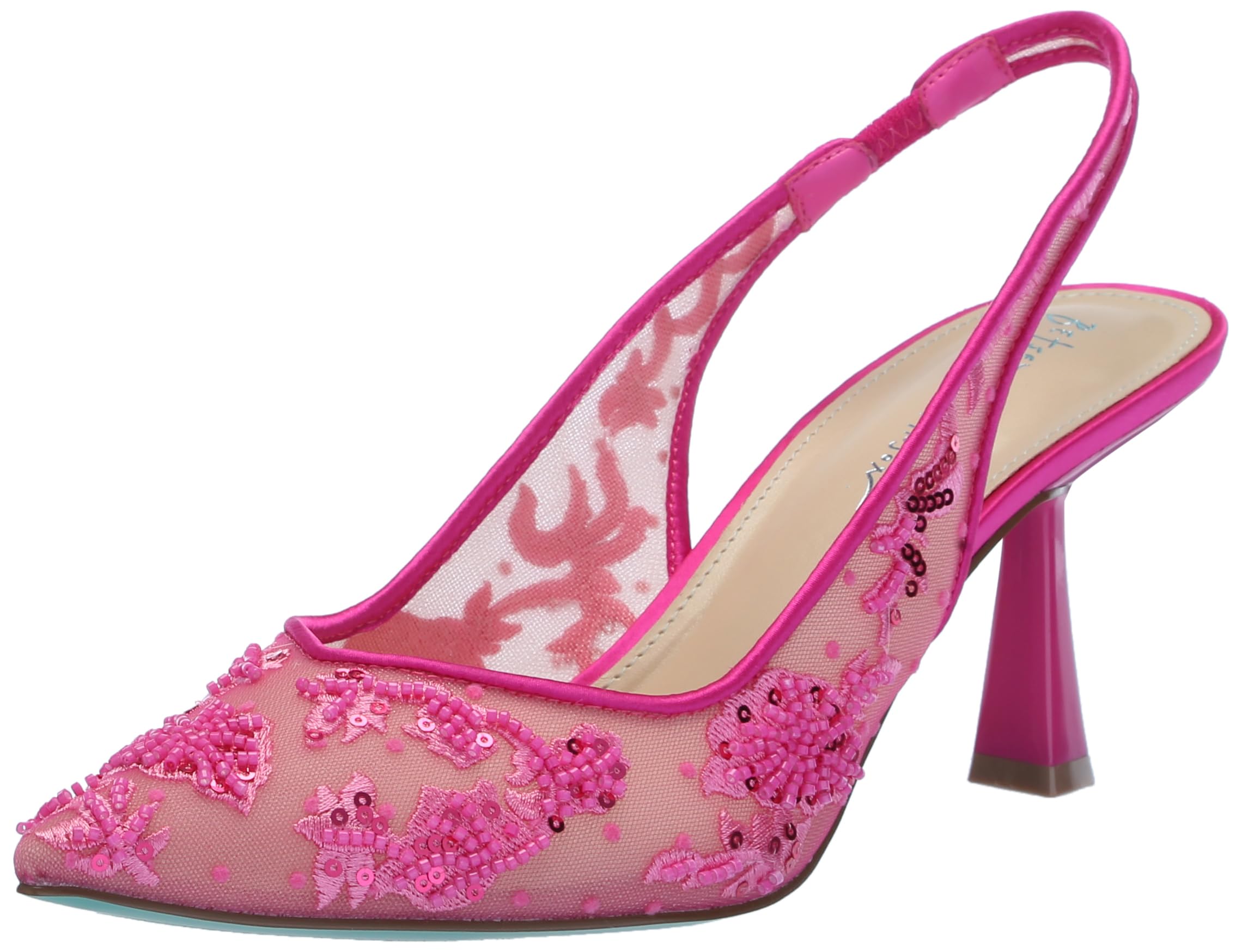 Betsey Johnson Women's Nikki Pump, Fuchsia, 5 UK