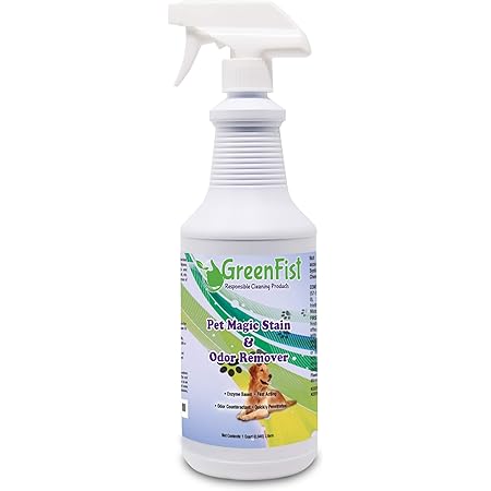 Amazon Co Jp Greenfist ペット用 汚れ 臭い除去 マジックファストアクティング カーペットクリーナー 酵素式 猫 犬 尿 その他 32オンススプレー ペット用品