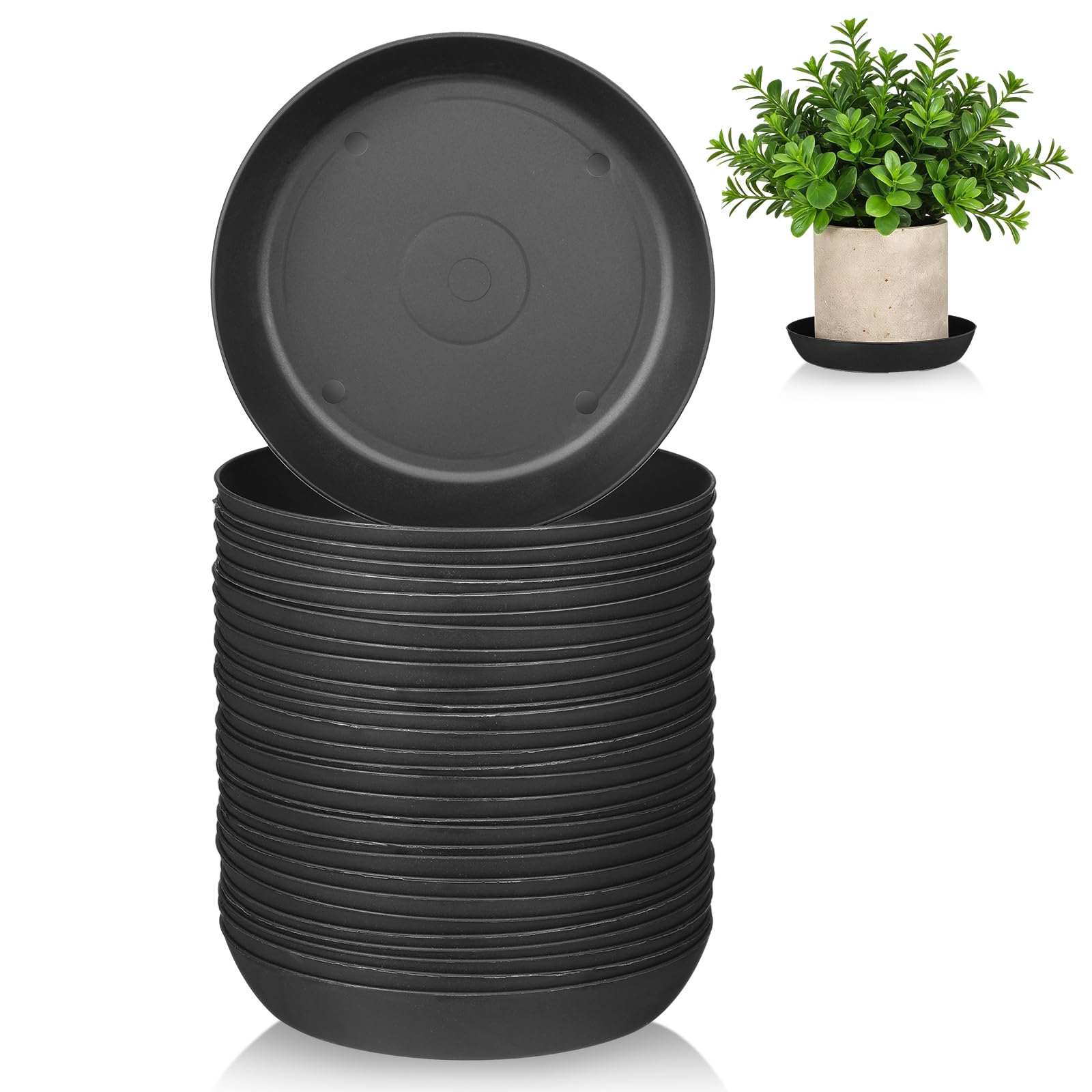 Soucoupes en plastique UPKOCH pour jardinières et balcons propres sans tache