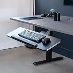 VIVO ajustable 34 x 10 carte-clé et plate-forme de souris d'ordinateur de inch, tiroir ergonomique sous table, plateau sous bureau, noir, MOUNT-KB36B