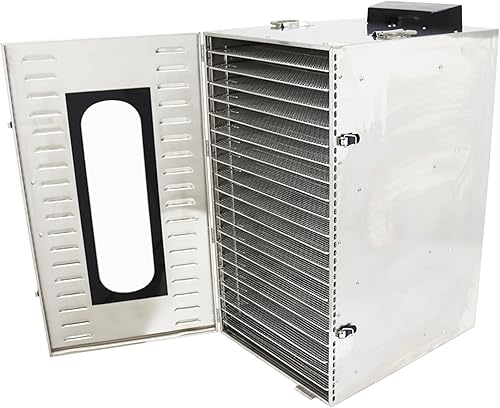 TECHTONGDA 20 capas de deshidratador de alimentos comercial secadora de acero inoxidable 304 máquina de secado al aire frutas y verduras para