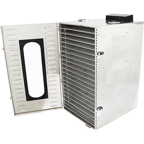 TECHTONGDA 20 Layers Commercial Food Dehydrator Dryer 304 Stainless Steel Air Dry Machine Fruit Vegetable Pet Meat