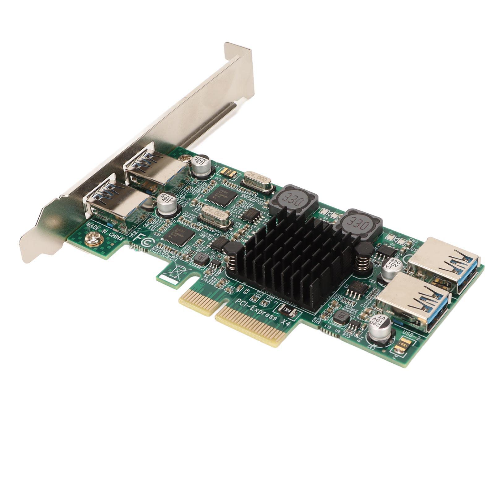 Karta rozszerzeń PCIe z 4 Portami USB3.0 Całkowita przepustowość 20 Gb/s dla urządzeń do Transmisji na żywo