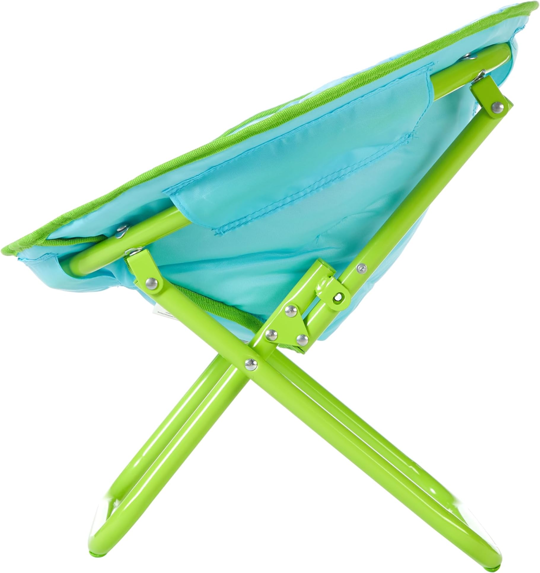 Cocomelon Toddler Saucer Chair,19โ Folding Chair with Cushion Featuring JJ, Cody & Nina, Kids Lounge Chair, Ages 3+