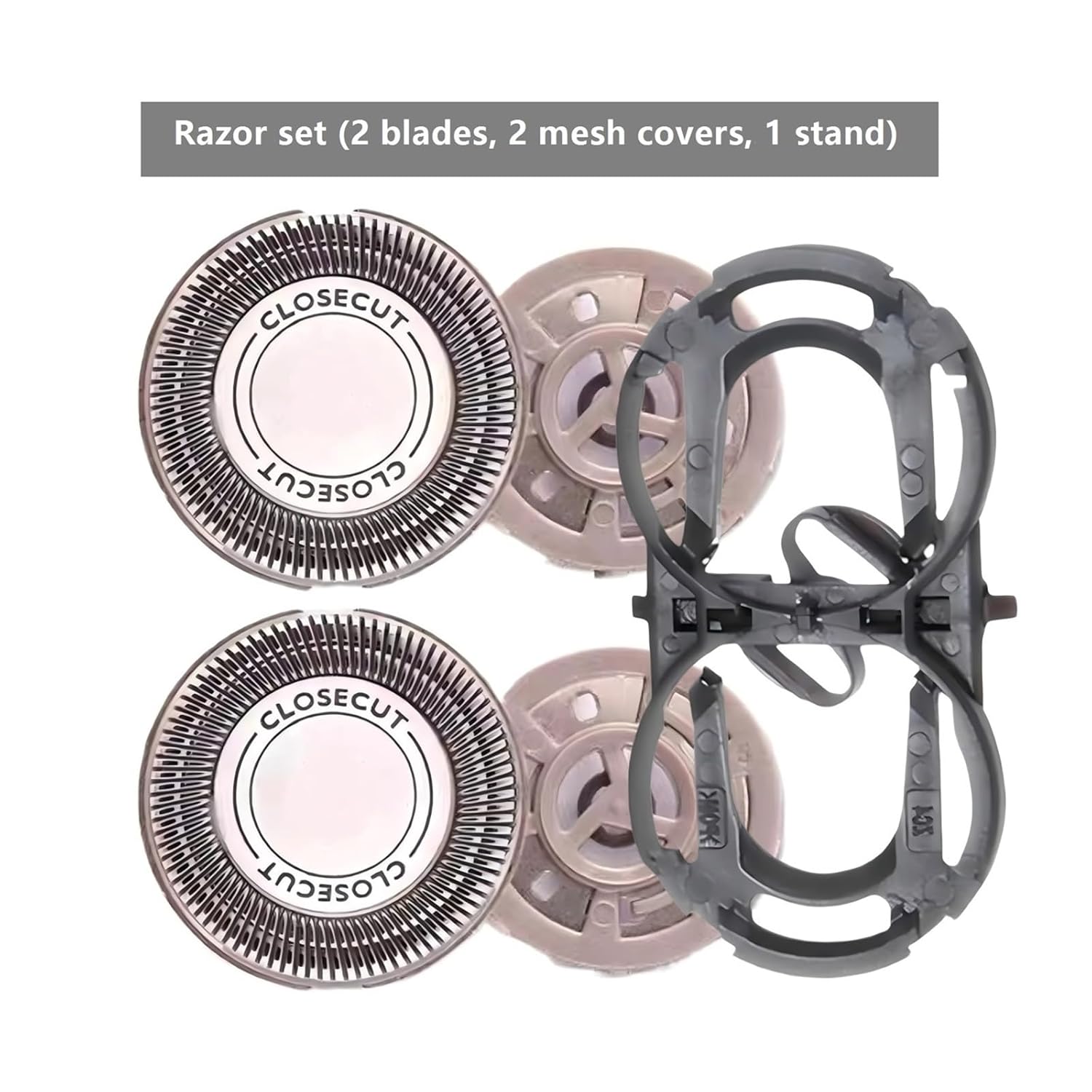 Razor Head Accessory with ABS Mounting Bracket. Compatible with Philips PQ182 / PQ183 / PQ206 / PQ187 / PQ189 / PQ190 Razors