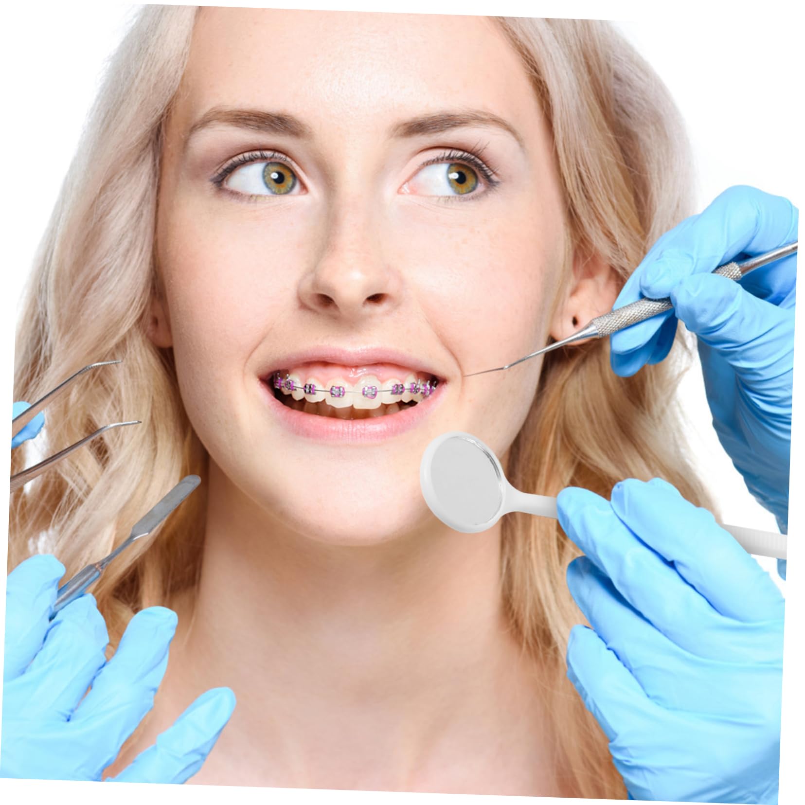 PRETYZOOM 3 Set Specchietti Usa E Getta Specchietto Dentista Specchietto Da Dentista Care Orale Adulti Con Kit Attrezzo Specchi Orali Specchietti Di Ispezione Plastica 20 Pezzi*3