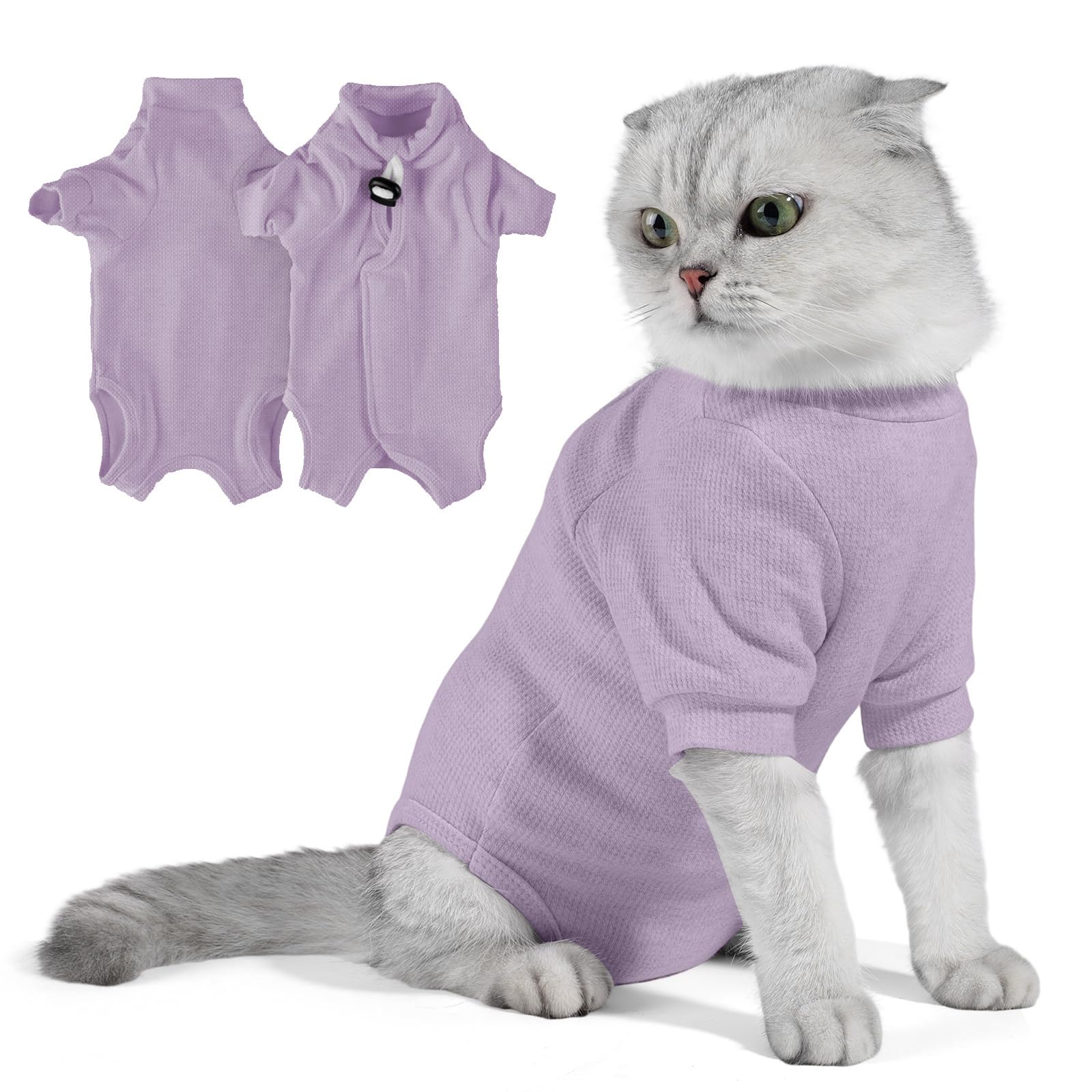 LEPSJGC ペット猫回復スーツ Lサイズ Amazon.co.jp: 手術後の猫の回復スーツ、腹部の傷のためのペットの回復