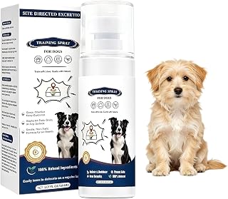 Töpfchentrainingsspray für Hunde,Stubenreinheitsmittel für Welpen,Hunde Potty Training Spray 150ml,Effektives Stubenrein Training für Innen,Toilettentraining Hilfe für Urinalunterlagen Hundetöpfchen