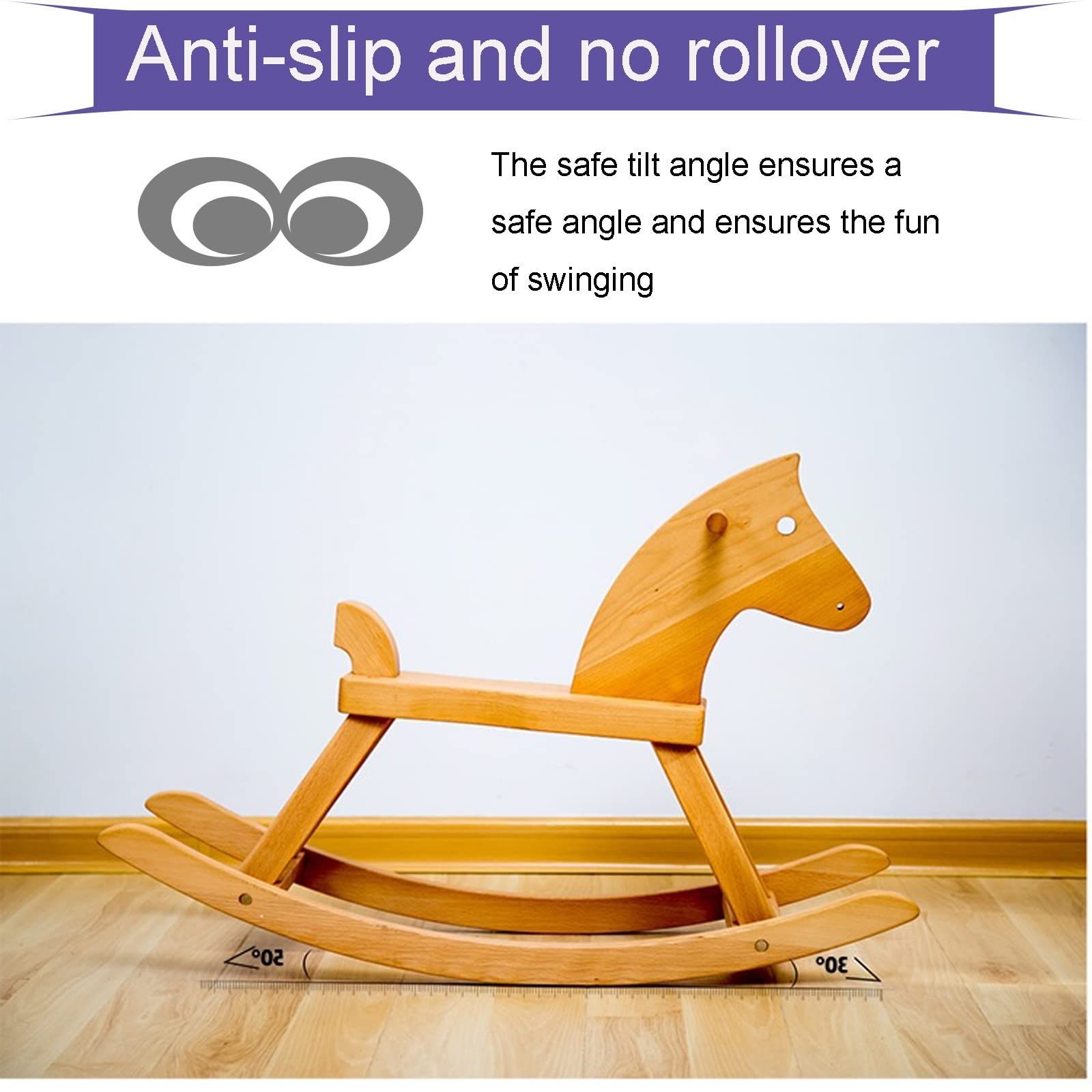 Amazon.co.jp: 小さな木製の馬 子供ロッカーシート 子供のバランス