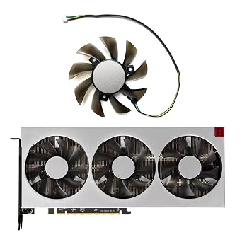 75MM DC12V 0.32A 4PIN FD8015H12S GPU Fans for Sapphire AMD Radeon VII Graphics Card Cooling Fan Fan-A