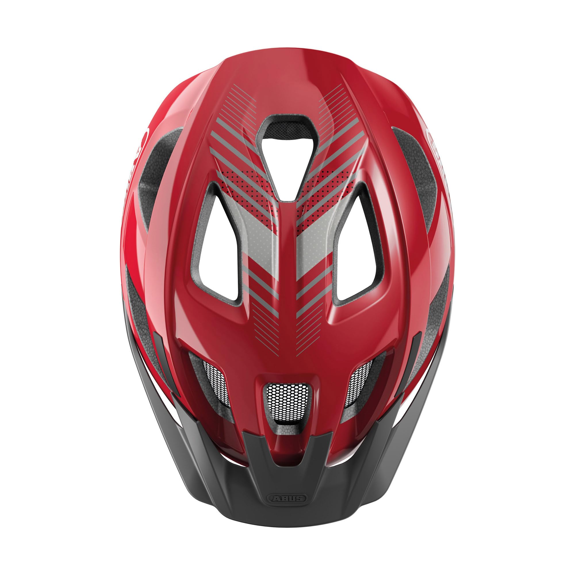 ABUS Casque de vélo Aduro 3.0 - Casque de ville sportif - Rouge, taille M