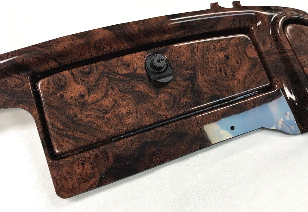 GMT Inc Simulated Dark Burled Woodgrain Three Door Golf Cart Dash Panel to fit (2008 and Up) Club Car Precedent (Will NOT FIT 2007 and Below)