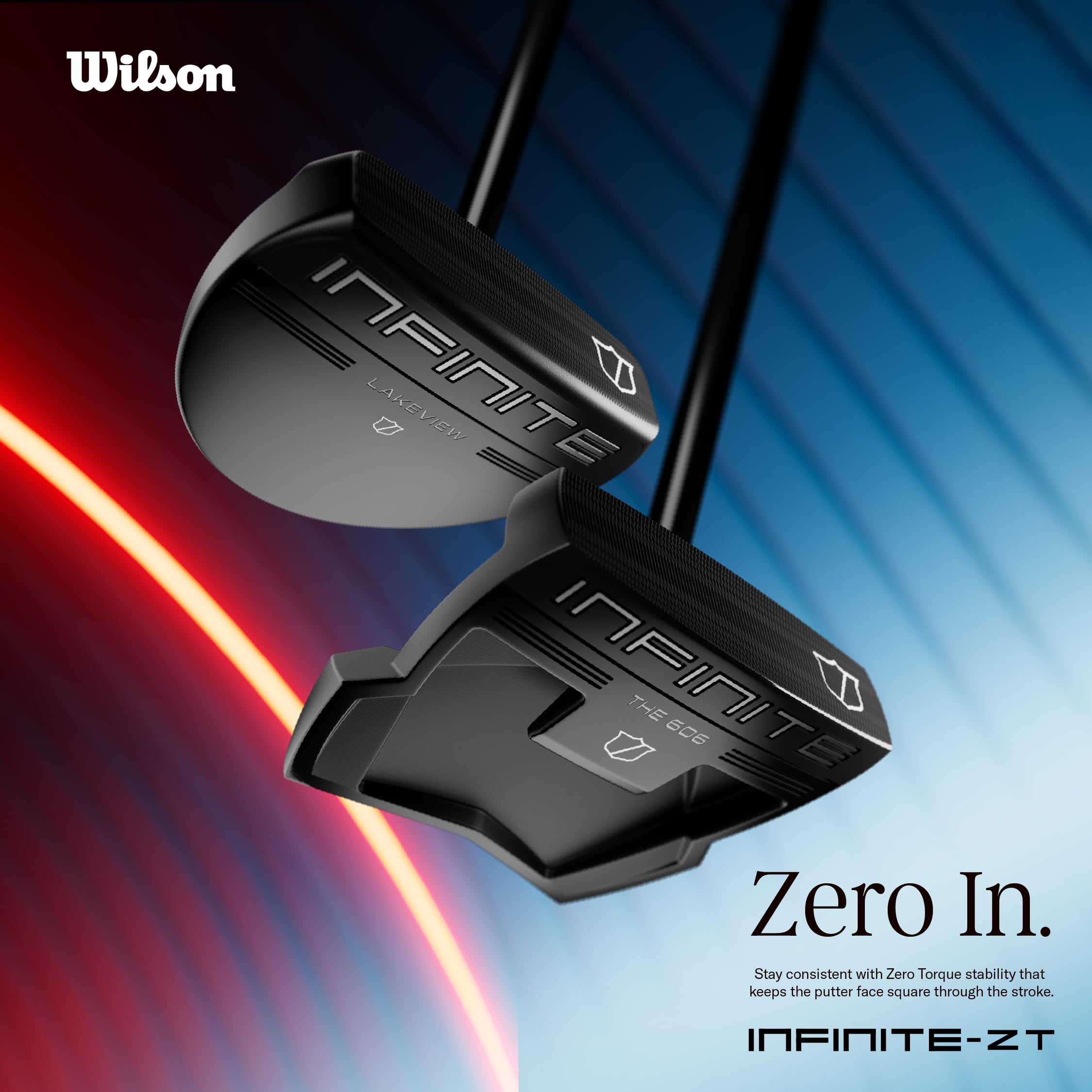 Wilson Infinite Zero Torque The 606 - Putters de Golf - Mano Derecha e Izquierda, 34-35 Pulgadas