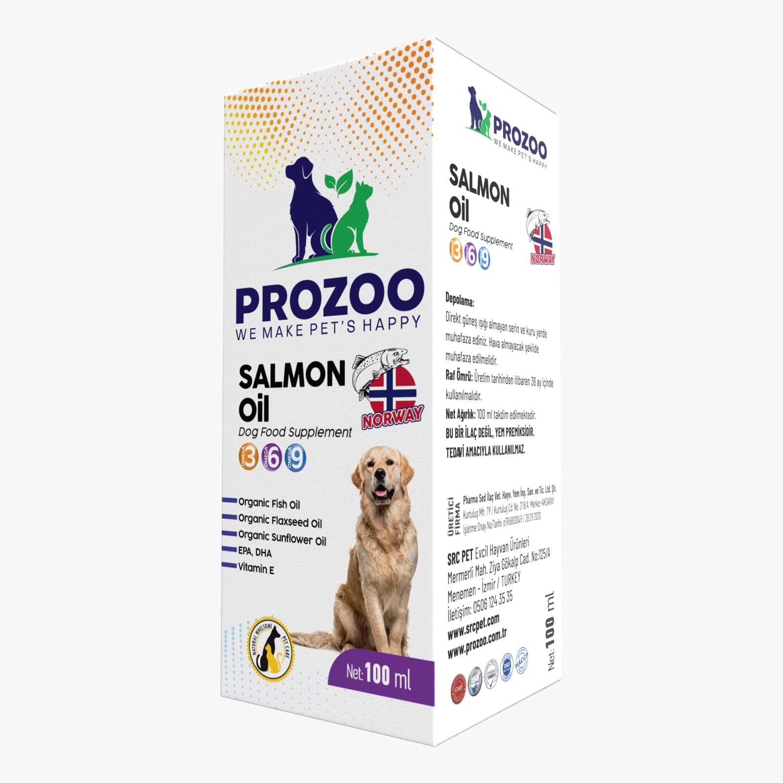 Köpekler için Somon Yağı 100 Ml