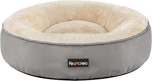 Feandrea Panier pour Chien Rond, Lit Chat Donuts, ø 50