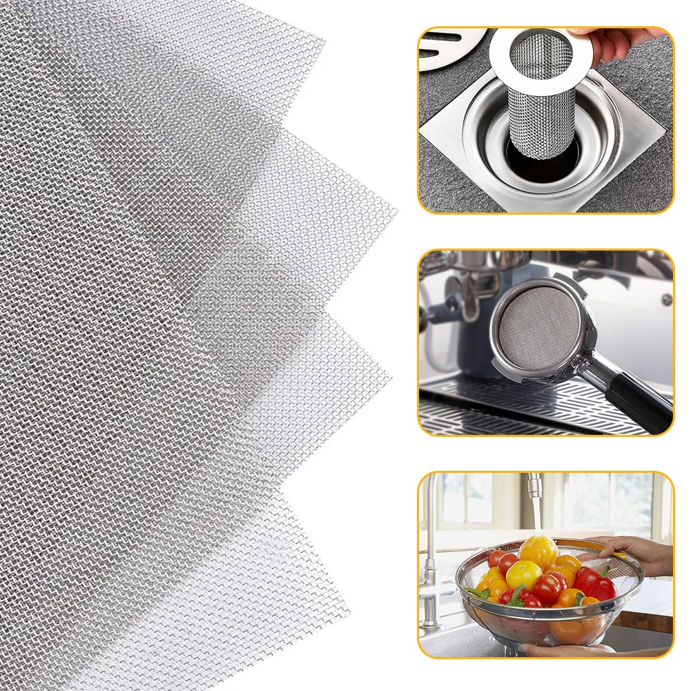 Grillage Fine Maille 40 x 248 cm, Grillage Anti Rongeur Grille Métallique Fine Grille INOX, Filet Anti Insecte Filet Anti Moustique Grillage Métallique pour Jardin Aérations