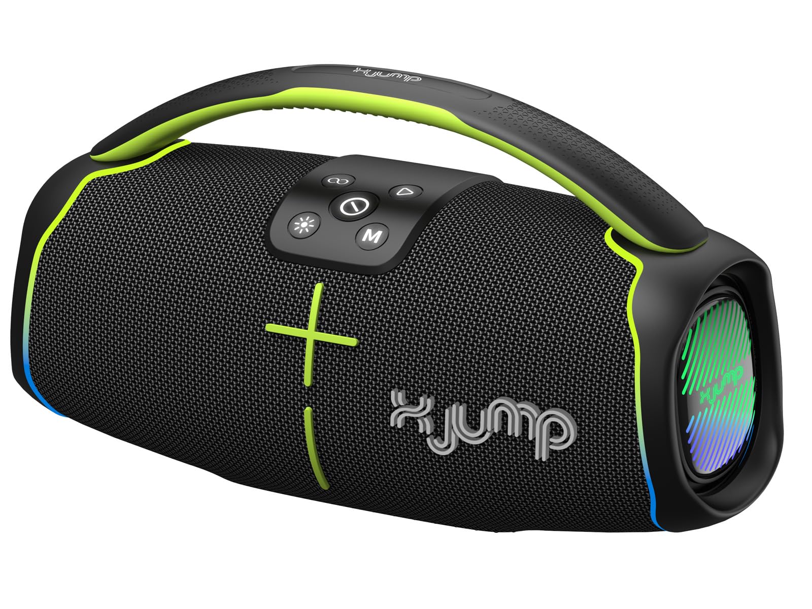X JUMP XJ 150 Cassa Wireless Portatile Amplificata 60W, Alte Prestazioni, Funzione TWS, USB, AUX-IN, Microfono Incorporato, Speaker Wireless Resistente all'Acqua Waterproof IPX5, Nero