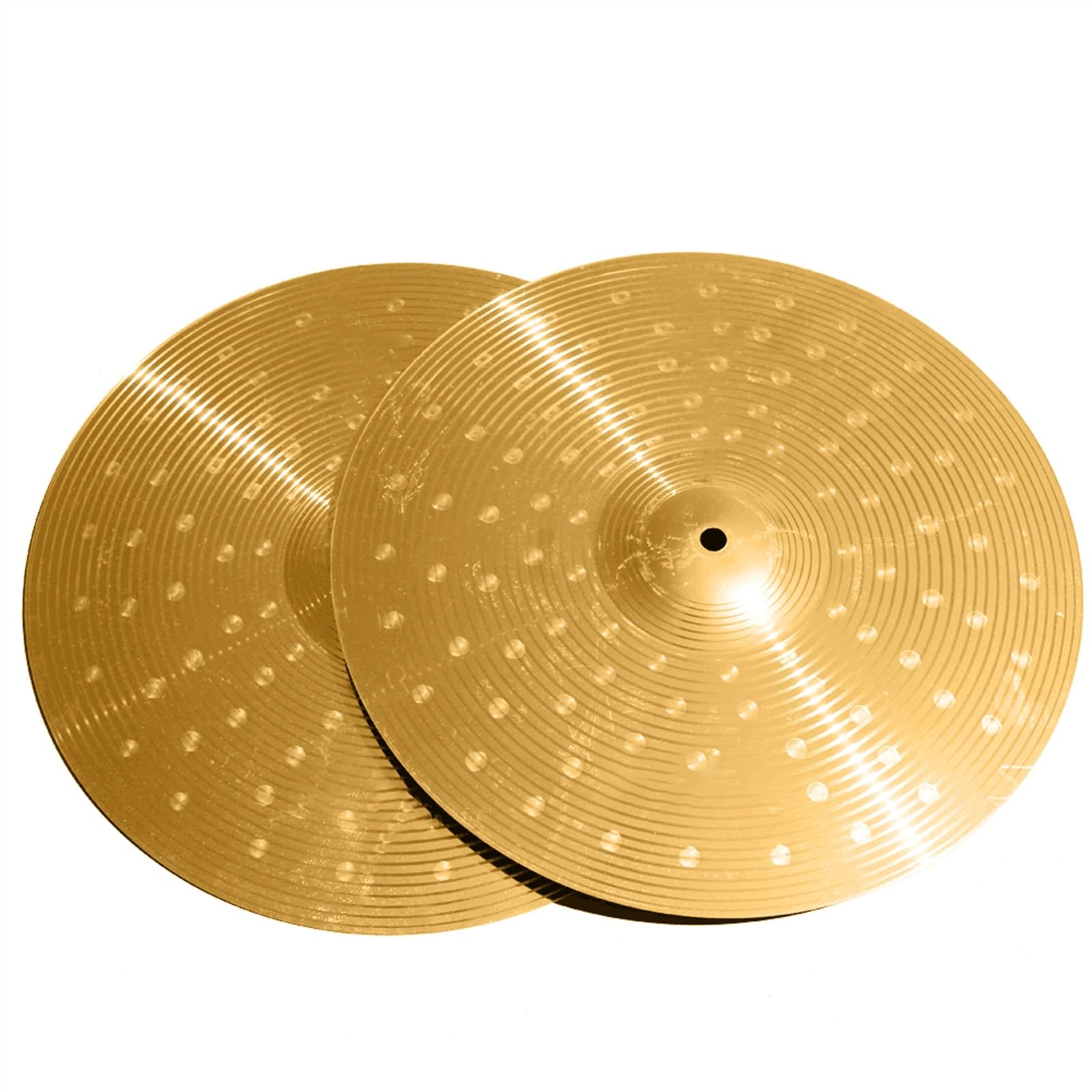 Platillo De Latón Platillo Hi-Hat De 14 Pulgadas para Bateristas Instrumento Musical De Percusión Platillos para Principiantes