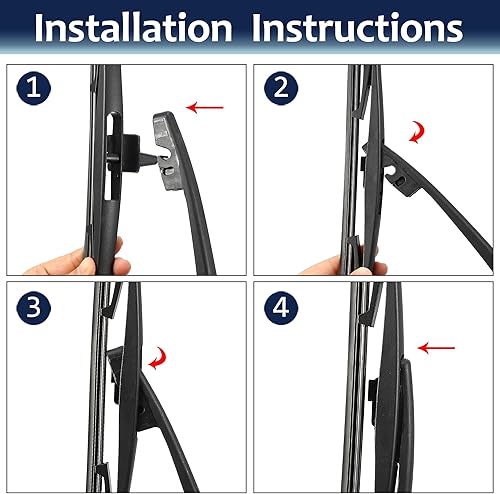 Miniatura 5 de X AUTOHAUX Juego de brazo de limpiaparabrisas trasero para Honda Pilot 2009 2010 2011 2012 2013 2014 2015