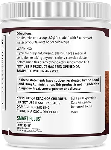Miniatura 8 de Polvo orgánico de hongos  Melena de león, Reishi, Chaga  Suplemento de enfoque y apoyo de memoria  Suplementos cerebrales nootrópicos para claridad