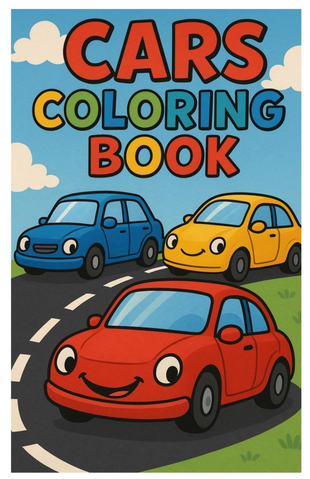 Cars Coloring Book: A Fun and Easy Coloring Adventure for Little Car Fans