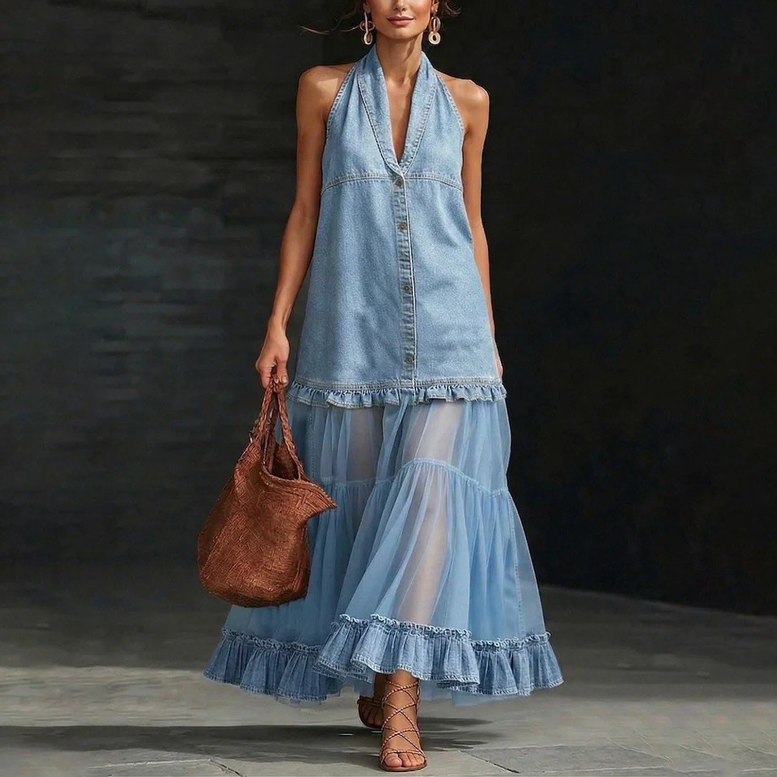Gilet in jeans da donna, elegante, slavato, taglie forti, con cappuccio, casual, estivo, primavera, abbottonatura, giacca per le mezze stagioni