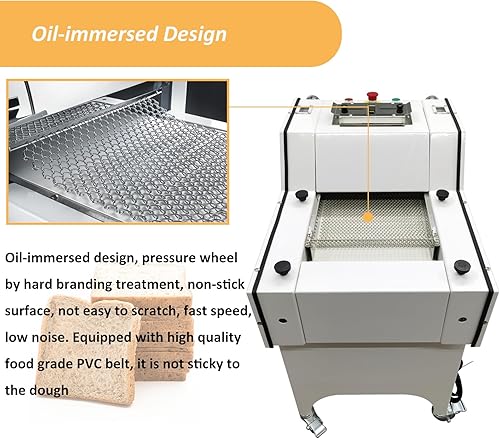 Miniatura 5 de 2 en 1 tostada comercial que forma la máquina y rodillo de laminador de masa 1.06oz-42.33oz (30g-1200g), producción 20Pcsmin, máquina formadora de